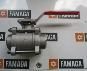 Кран шаровой
Kugelhahn DN50, PN64, 1.4408/PTFE-FKM, Anschweißenden, ISO 5211, DIN3202-S13 END-Armaturen